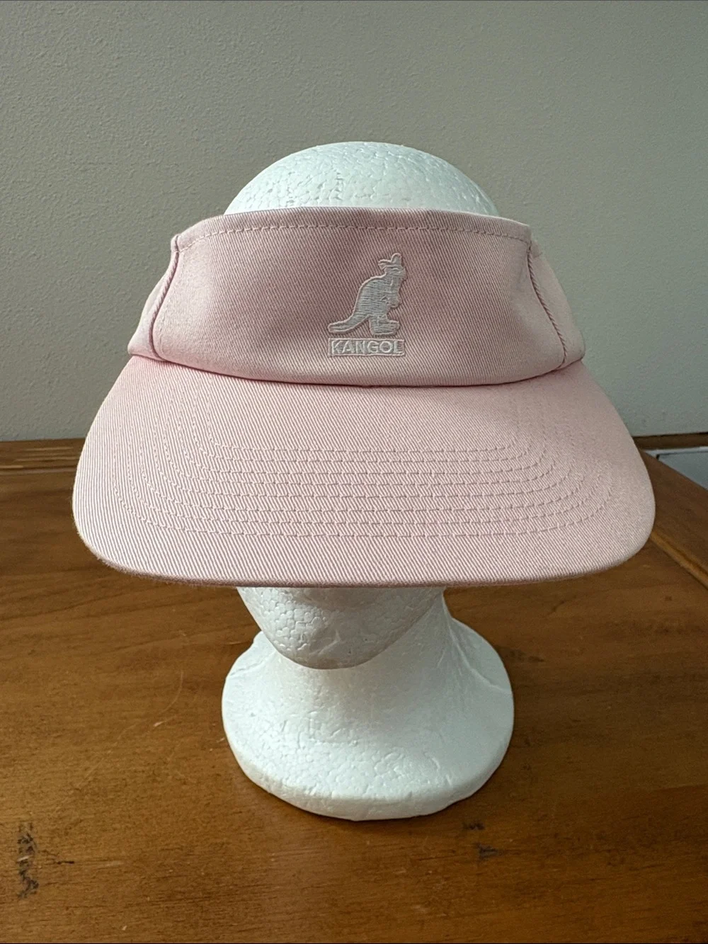 Kangol Blush Pink Cotton Visor OS